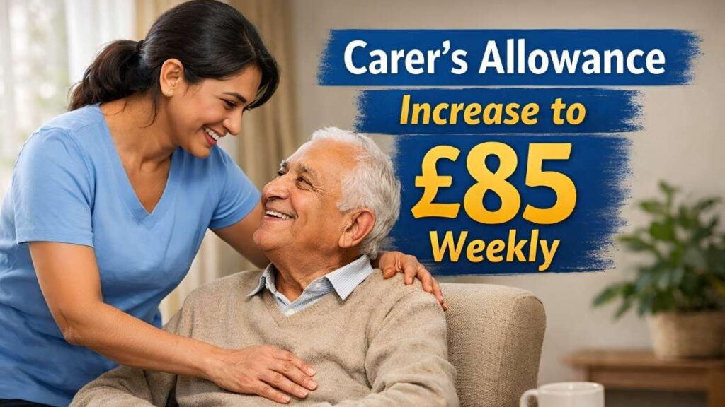 Carer’s Allowance Increase to £85 Weekly — Caregivers Eligible, Apply Through DWP, Payments Roll Out March 15, 2026